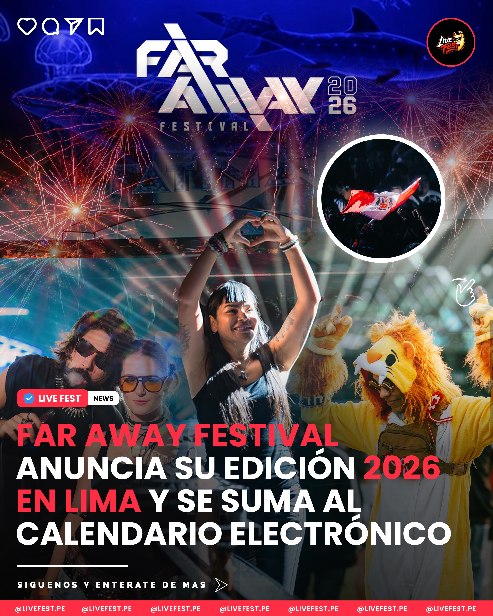 Far Away Festival anuncia su edición 2026 en Lima y promete una experiencia electrónica única